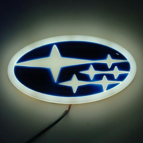 4d Luz Led Con Logotipo De Coche Con Emblema Subaru Genial Foto 5