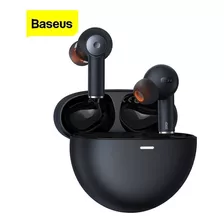 Auriculares Baseus Bowie Ex Bluetooth 5.3 30 Horas Para Música, 4 Micrófonos, Color Negro