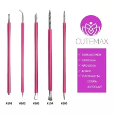 Cutemax Palito Unha Bastão Desencravador Espátula Manicure