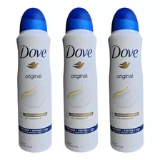 Pack X3 Dove Original Desodorante Con Crema Humectante 72h