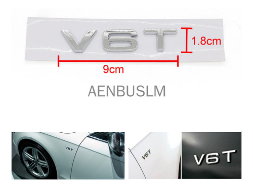 Emblema V6t Para Audi A4 A5 A6 A7 Q3 Q5 Q7 S6 S7 S8 S4 S5 Foto 3