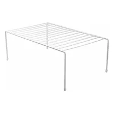 Organizador Alzada Alacena Exahome Metal Estante Reforzado Color Blanco