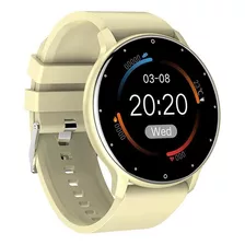 Smartwatch Lige Bw0223 1.28 Caja 45mm Light Yellow, Malla Light Yellow De Silicona