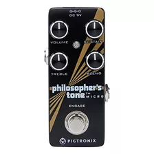 Pedal Compresor Guitarra Pigtronix, Negro (ptm)