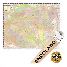 Mapa Zona Leste De São Paulo Região Poster Ruas Geografico R