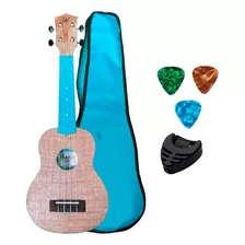 Ukulele Winner 21 Abs Tampo Sapele+ Capa+ Palhetas+ Porta Pa