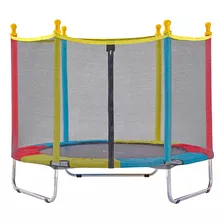 Cama Elástica Infantil Pula Pula Trampolim 1,40m + Rede