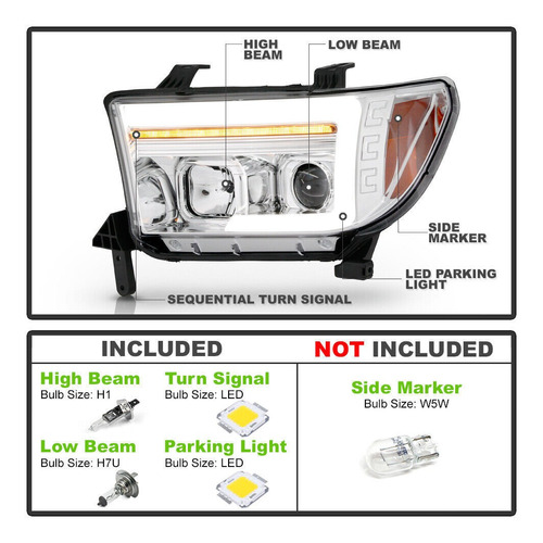 Par Faros Led Toyota Tundra Sr5 2010 5.7l Foto 3