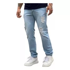 Calça Jeans Rasgada Masculina Premium