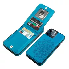 Funda Para iPhone 13 Pro Max, Azul/con Tarjetero/6.7 In