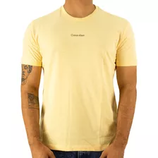 Camiseta Calvin Klein Flame Original - Amarelo/claro