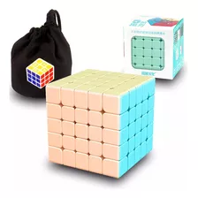 Cubo Rubik Moyu 5x5x5 Macaron Stickerless + Estuche Full