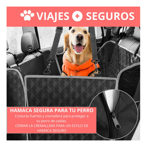 Protector Funda Cubre Asiento De Auto Perros Mascotas Imperm Foto 4