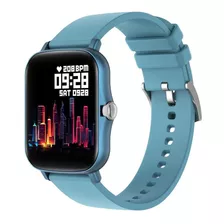 Smartwatch Colmi P8 Plus 1.69 Caja De Aleación De Zinc Blue, Malla Blue De Silicona