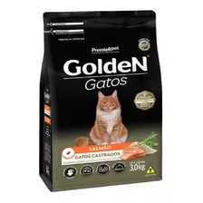 Ração Para Gato Adulto Castrado Salmão 3kg Golden