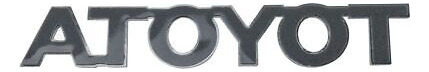 Oem Chrome Tailgate Mounted Toyota Name Plate Emblem For Oab Foto 5