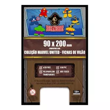 Sleeves P/ Marvel United Fichas De Vilão Bucaneiros 90x200