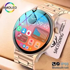 Amoled Reloj Inteligente Para Mujer Hombre Llamada Ip68 R