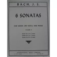 Partitura Viola E Piano 6 Sonatas V. 2 Bach 