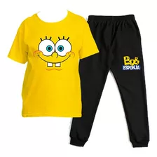 Conjunto Polera Pantalon Bob Esponja