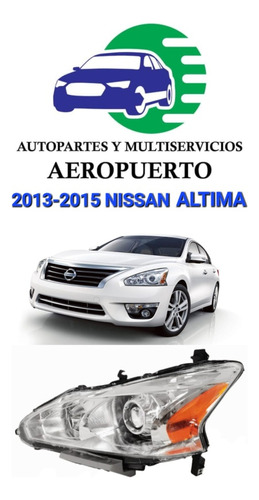 2013-2014-2015 Nissan Altima Faro Foco Delantero Nuevo Lh!!! Foto 2