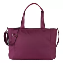 Bolsa Para Laptop Mujer Portafolio Maletín Crossbody Luckyly Color Vino