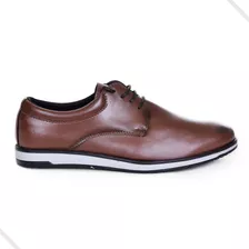 Sapato Masculino Social Casual Derby Conforto Couro Ecológic