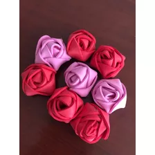 Rosas En Fomi De Colores 3cm Para Decoración Pack X45