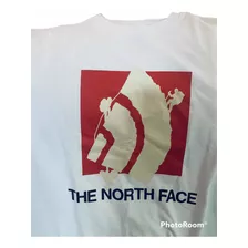 Playera The North Face Para Hombre Blanca Con Logo