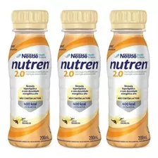 Nutren 2.0 Nestlé, Kit Com 3 (sabor Baunilha 200ml) 