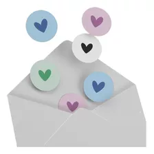 Stickers Corazón Para Tu Emprendimiento Packaging 24u Amor