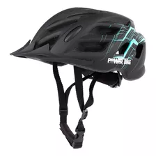 Casco Sport Con Luz Powerbike Negro/calipso