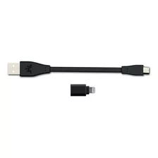 Cable Usb A Micro Usb + Adaptador Lightning · Avantree Cs08 Color Negro