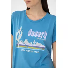 Remera Portsaid Arizona Cuello Redondo Estampada Para Mujer 