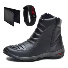 Bota Cano Médio Masculino Militar Impermeável Kit Masculino