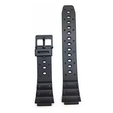 18mm Negro Caucho Pvc Material Correa De Reloj | Cómod...