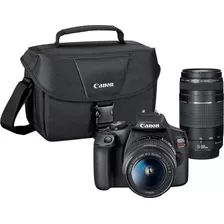 Canon Eos Rebel T7 Dslr Video Two Lens Kit With Ef-s 18-55mm