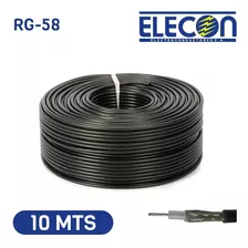 Cable Coaxial Rg58 X 10mts Elecon 