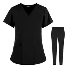 Conjunto Uniforme Para Mulheres Jogger Roupas De Trabalho