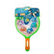 Juego De Agua Set De Pesca Con 6 Peces Y Red Ikout0004