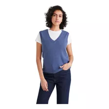 Sweater Mujer Cap Sleeve Regular Fit Azul Dockers A7531-0001