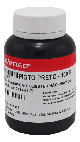 Pigmento Preto P Resinas Poliester Epoxi Artesanato Etc 100g