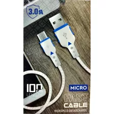 Cable Micro Usb De 1mt Para Cargador Datos Telefono Movil