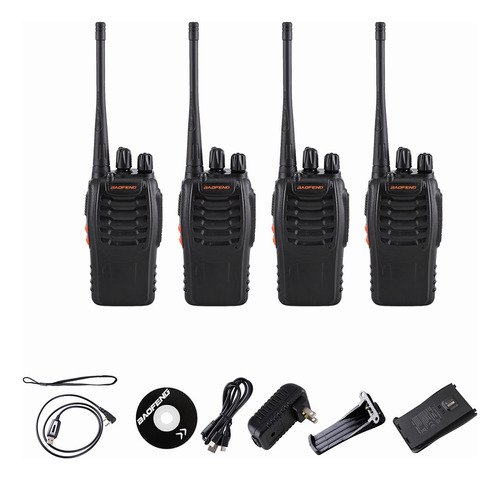 4pcs Radios Baofeng Bf-888h Uhf Con Manos Libres Foto 2