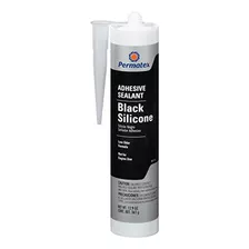 Permatex 81158 Sellador Adhesivo De Silicona Negra 3 Onzas 