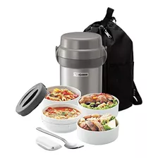 Zojirushi Mr. Tarro De Almuerzo Bento De Acero Inoxidable, P