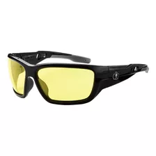 Ergodyne Skullerz Baldr - Gafas De Seguridad, Montura Negra,