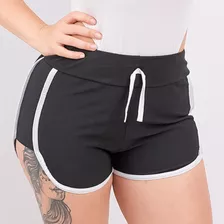 Shorts Feminino Cintura Alta Com Ajuste Novidade