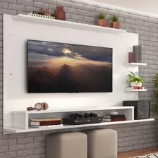 Painel Para Tv Quarto Até 60 Polegadas Alfa Madesa Com Nicho - Branco Xa2105091