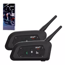 Intercomunicador Casco Moto Bluetooth Ejeas V6 Pro X2